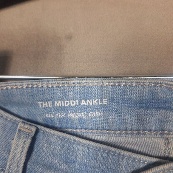 AG Adriano Goldschmied The Middi Ankle mid rise Legging blue 31R (32x28) - Picture 3 of 11